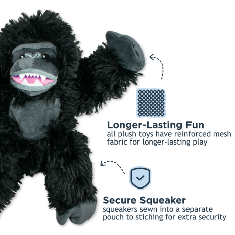 *Disc* Tall Tails Rope Body Gorilla Toy 14"