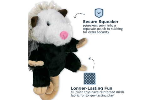 Tall Tails Rope Body Possum Toy 11"