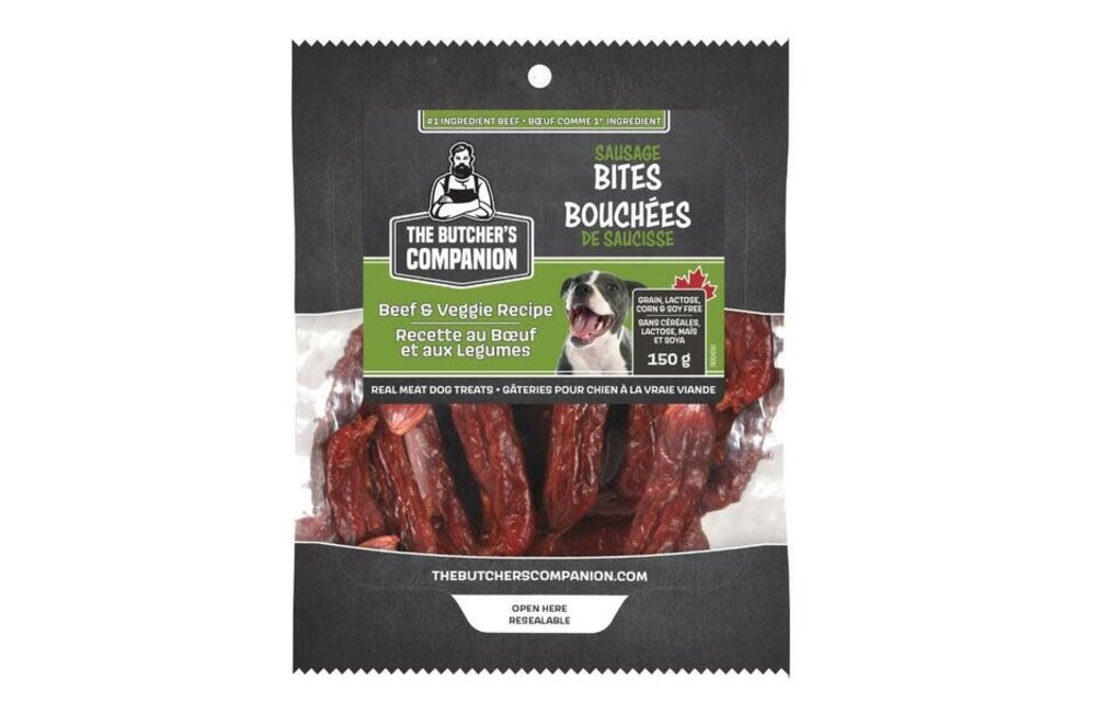 Butcher’s Companion Beef & Veggie Sausage Bites150g