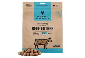 Vital Essentials FD Raw Beef Entree & Mixer Soft Nibs Dog 14oz