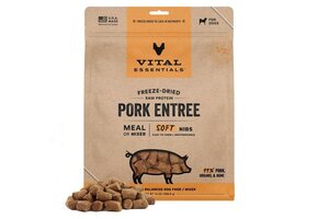 Vital Essentials FD Raw Pork Entree & Mixer Soft Nibs Dog 14oz
