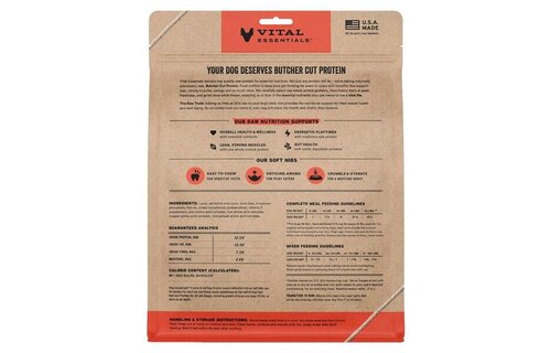 Vital Essentials Freeze Dried Raw Lamb & Whitefish Mixer Soft Nibs Dog 14oz