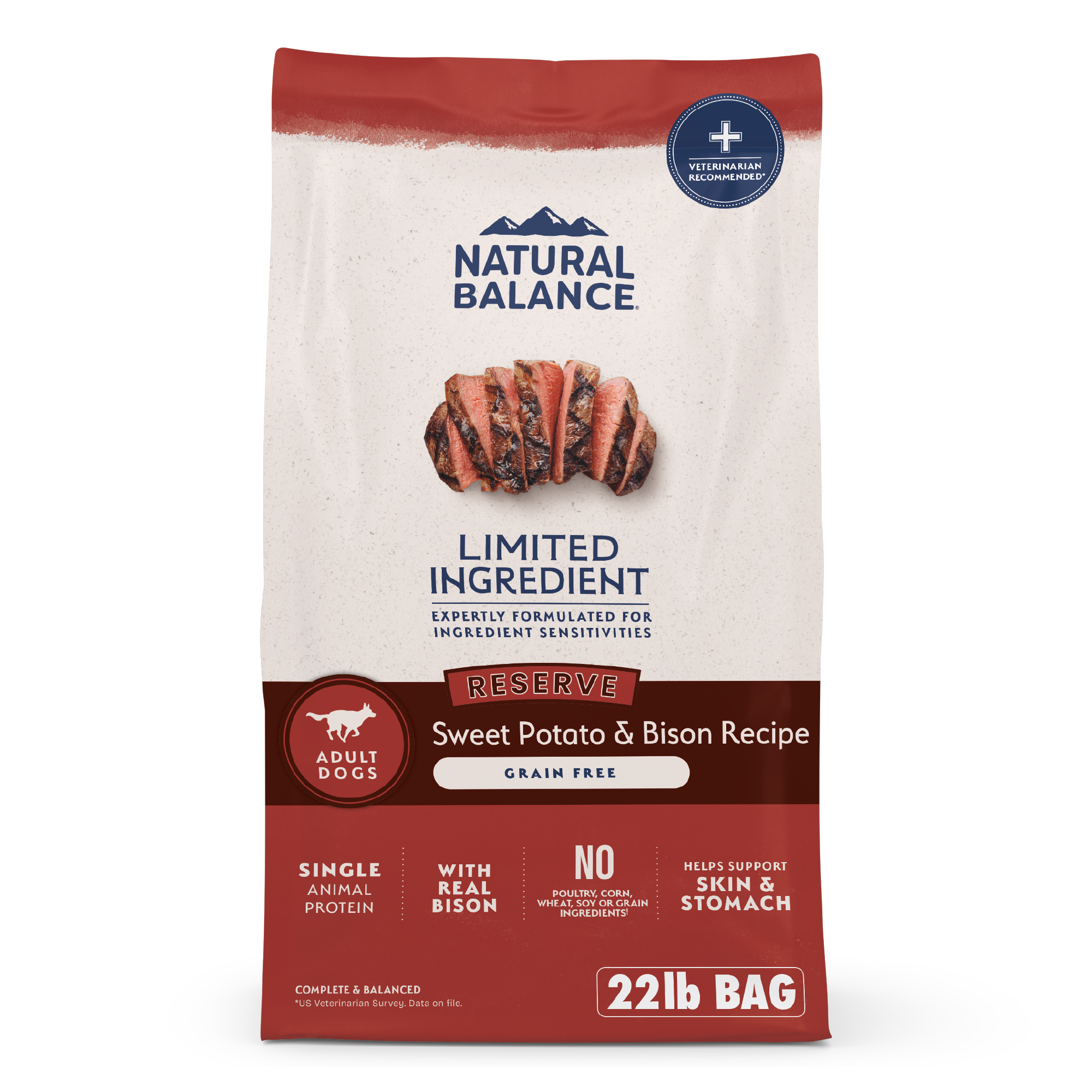 Natural Balance LID Bison & Sweet Potato Dog 22 lb