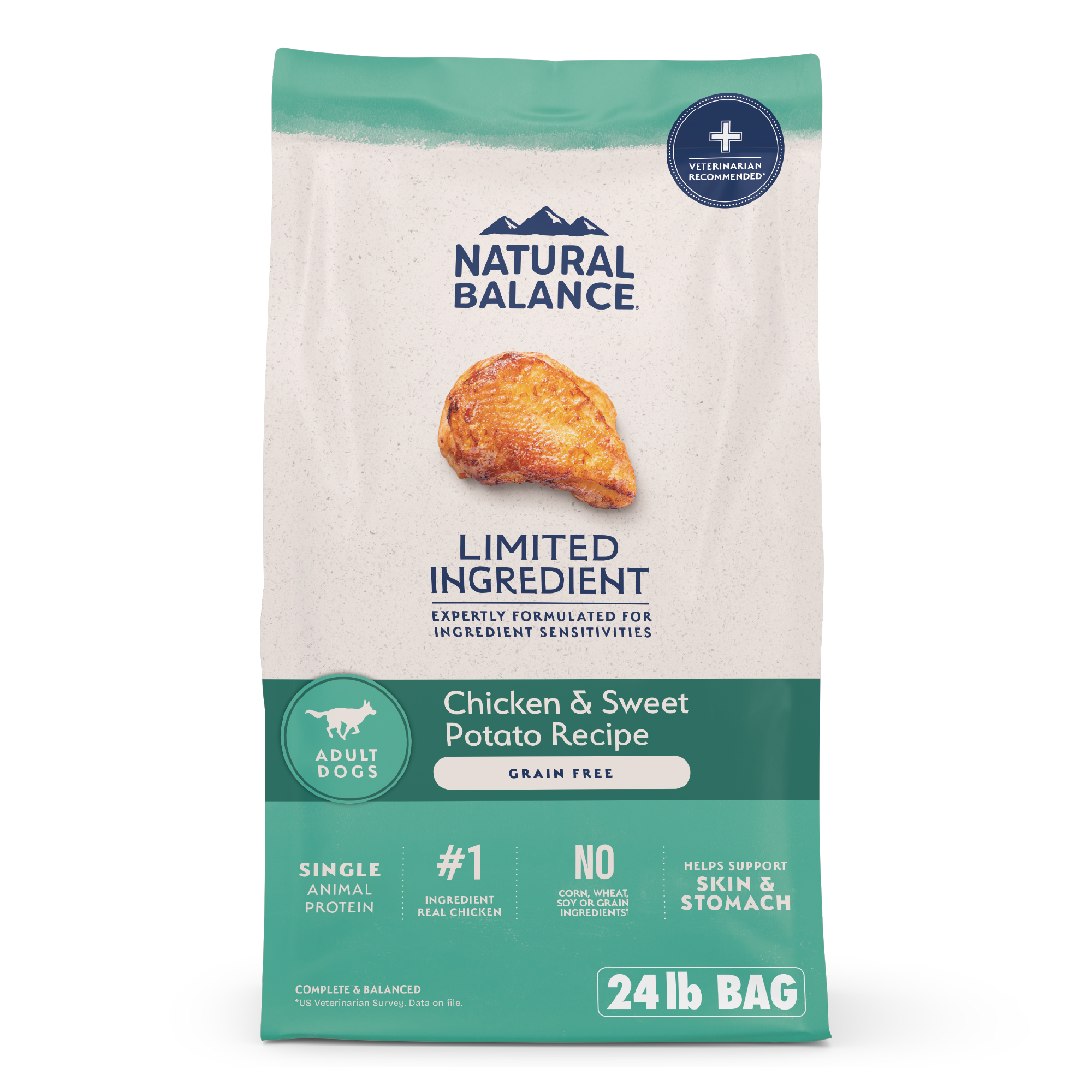 Natural Balance Dog LID Chicken & Sweet Potato 24Lb
