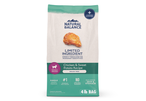 Natural Balance LID Chicken & Swt Potato Sml Brd Dog 4 lb