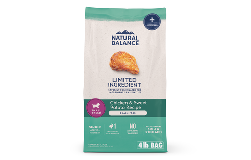 Natural Balance LID Chicken & Swt Potato Sml Brd Dog 4 lb