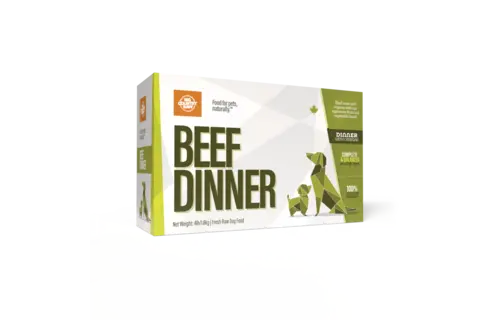 Big Country Raw Beef Dinner Dog Carton 4x1 lb