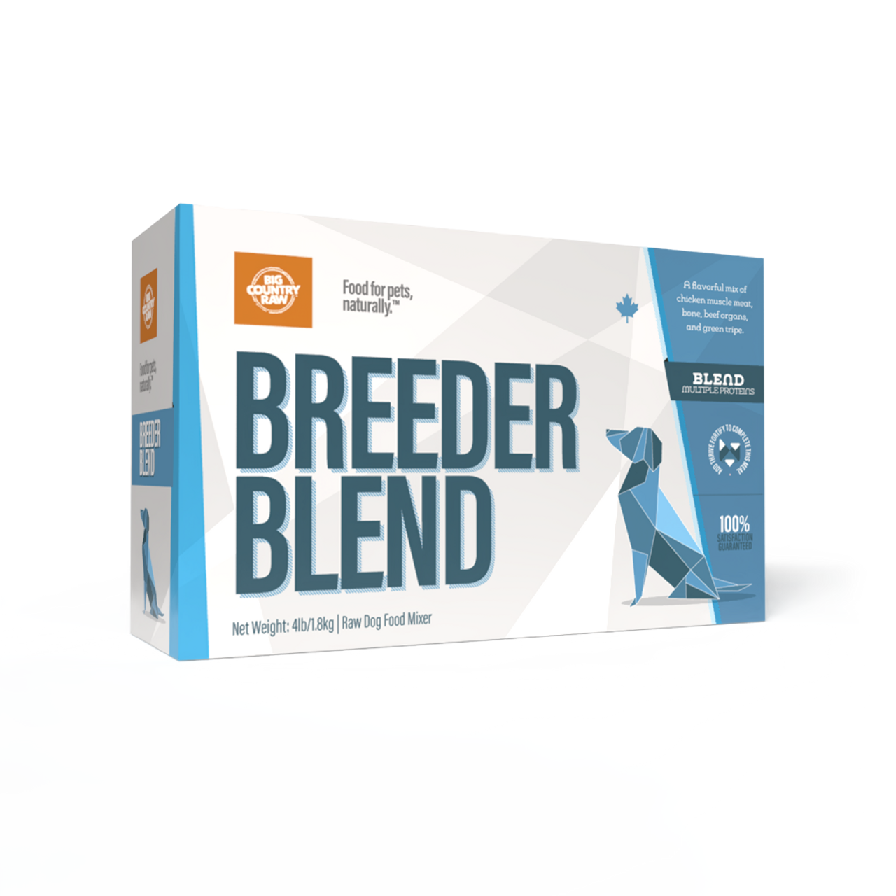 Big Country Raw Breeder Blend Dog 4x1 lb