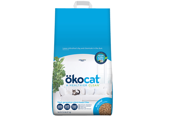 OkoCat Original Premium Clumping Wood 12.6Lb