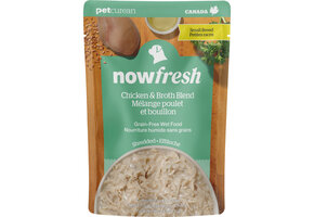 Now Dog GF SB Shredded Chicken & Broth 2.8oz
