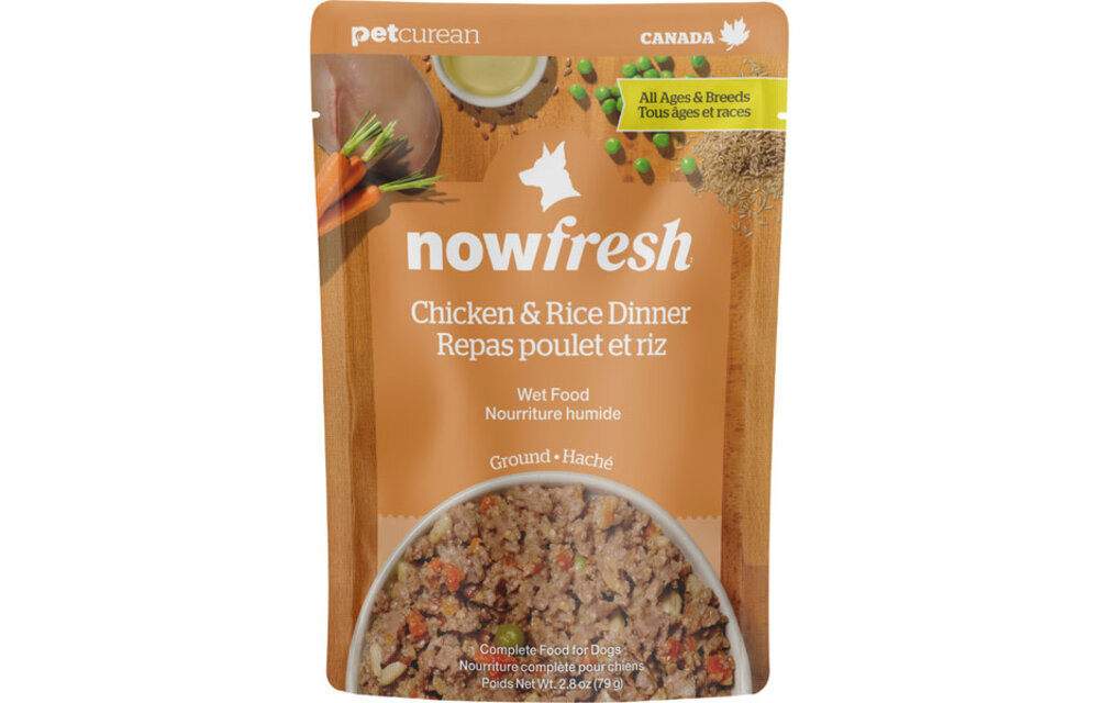*New* Now Dog Ground Chicken & Rice Dinner 2.8oz