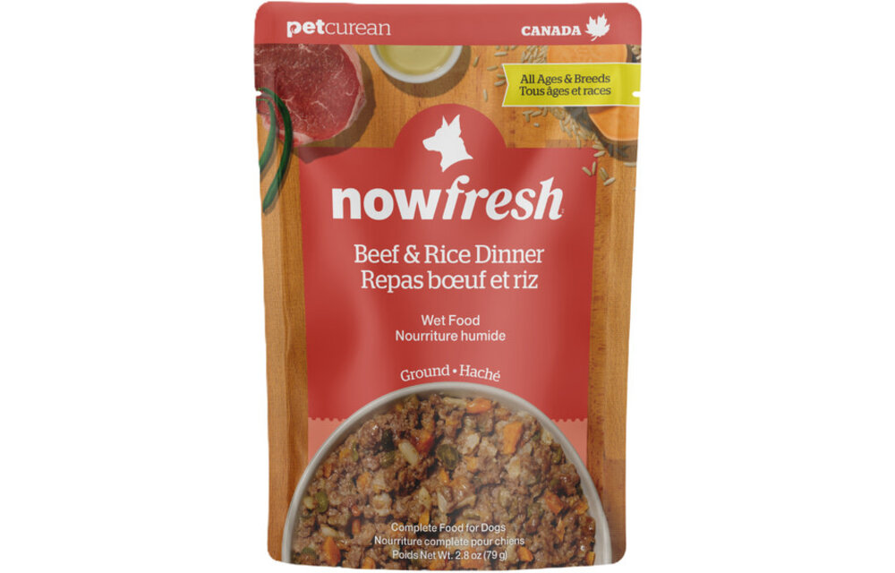 *New* Now Dog Ground Beef & Rice Dinner 2.8oz