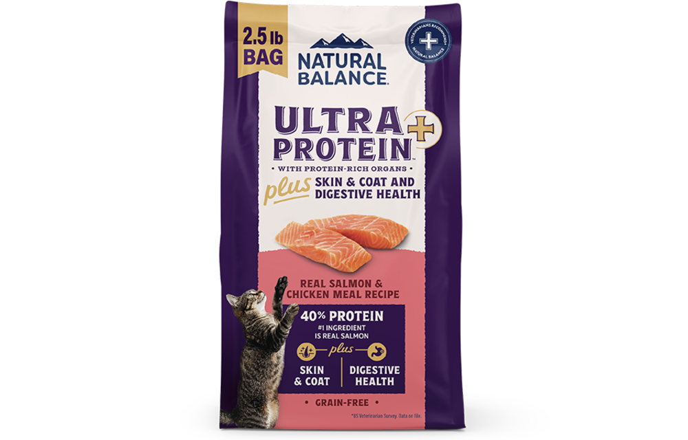 Natural Balance Cat Ultra Protein Plus Skin & Digestive Salmon & Chicken 2.5lb