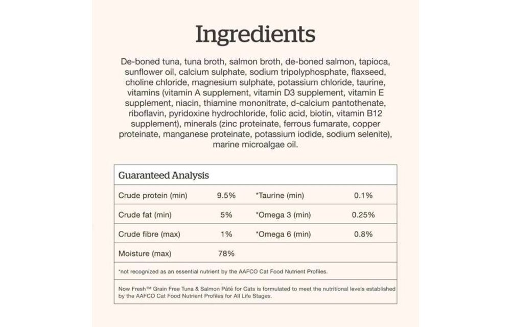 Now Cat GF Tuna & Salmon Pate 2.5oz