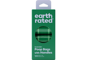 Earth Rated Poop Bags Scented 120 in Rolls w/Handles