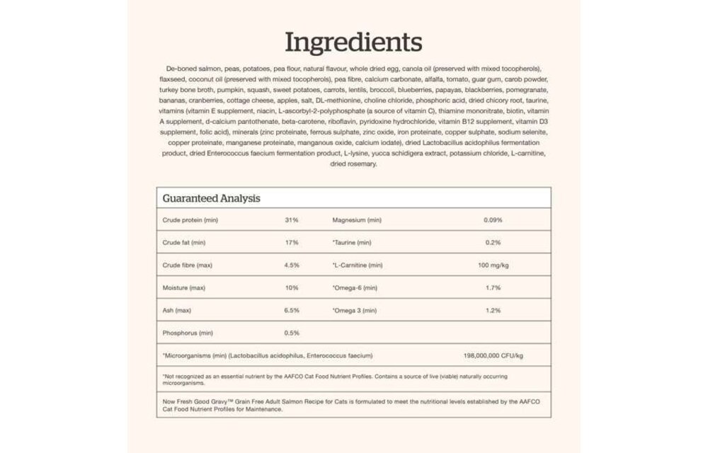 NOW Good Gravy Cat Grain-Free Adult Salmon 8 lb