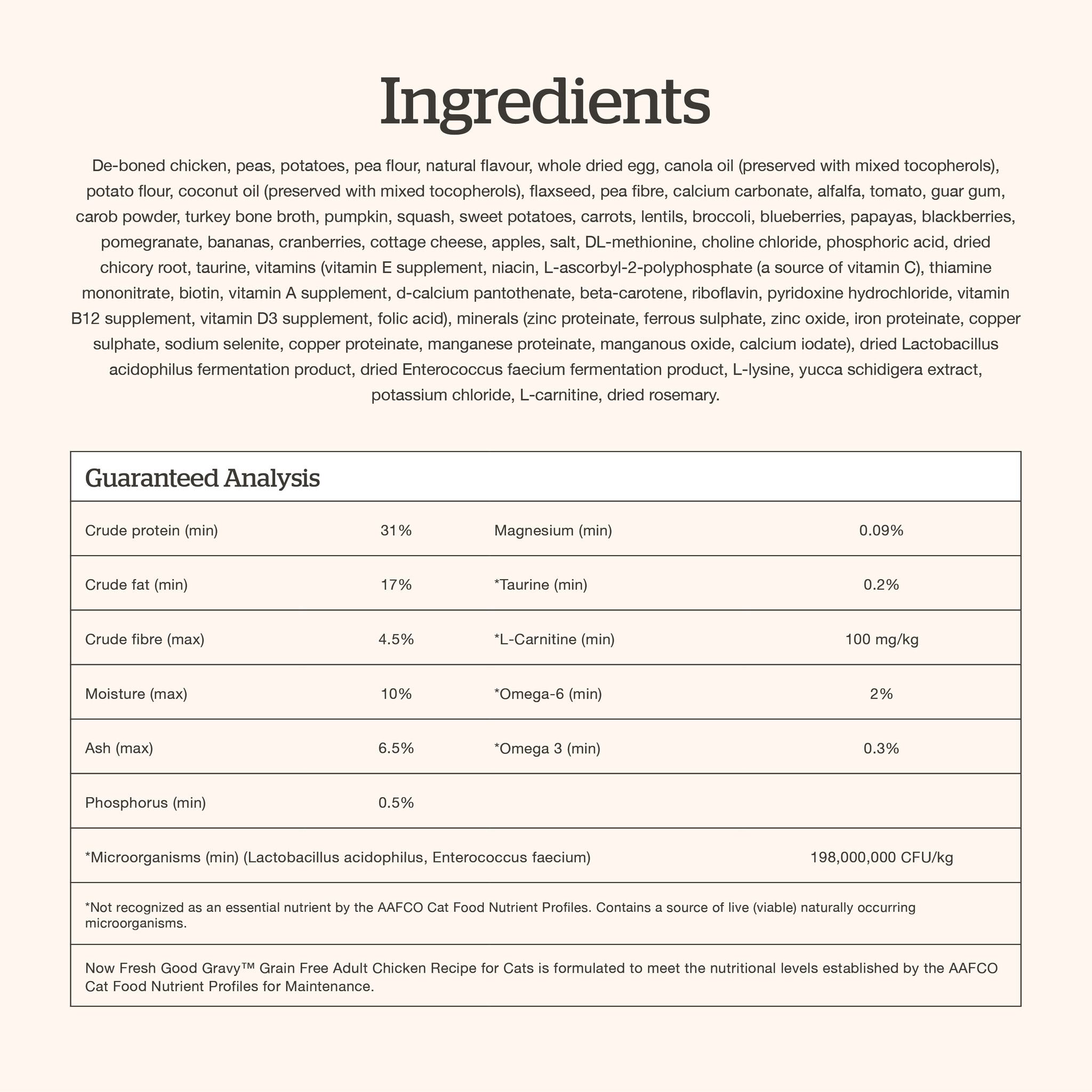 NOW Good Gravy Cat Grain-Free Adult Chicken 3 lb