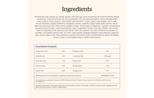 NOW Good Gravy Adult Dog Beef with Grains 22LB