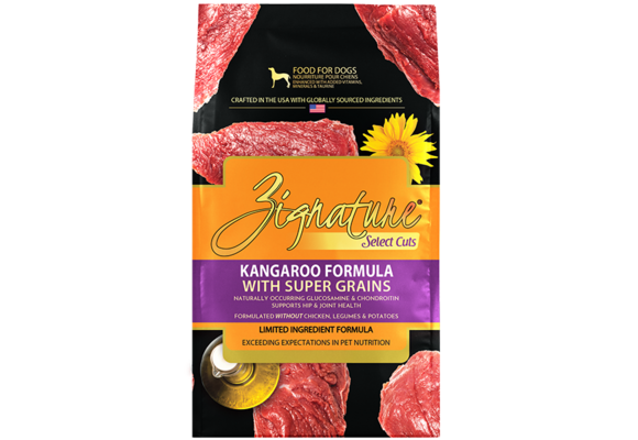 Zignature Select Cuts Kangaroo with Super Grains 12.5Lb
