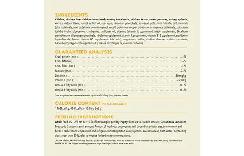 Acana Dog Premium Chicken Pate 363g
