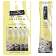 Fussie Cat Treat Tuna w/Shrimp Puree 4/0.5oz