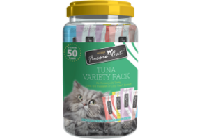 Fussie Cat Treat Tuna Puree Variety Pack 50pc