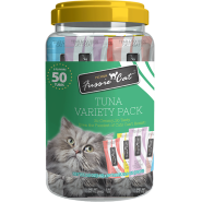 Fussie Cat Treat Tuna Puree Variety Pack 50pc