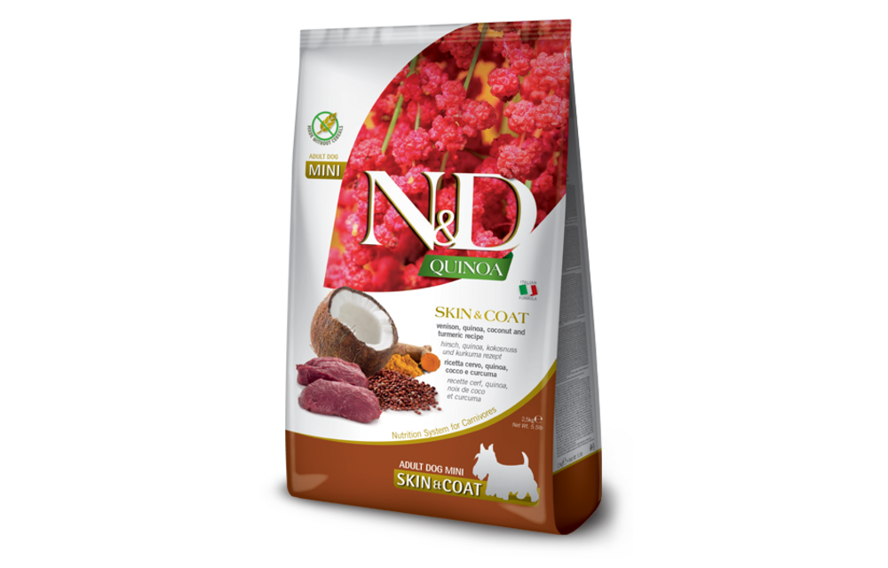 Farmina N&D Dog Quinoa - Skin&Coat Venison Mini 2.5kg
