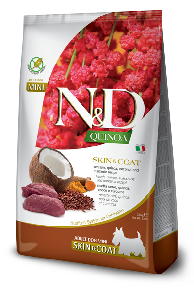 Farmina N&D Dog Quinoa - Skin&Coat Venison Mini 2.5kg