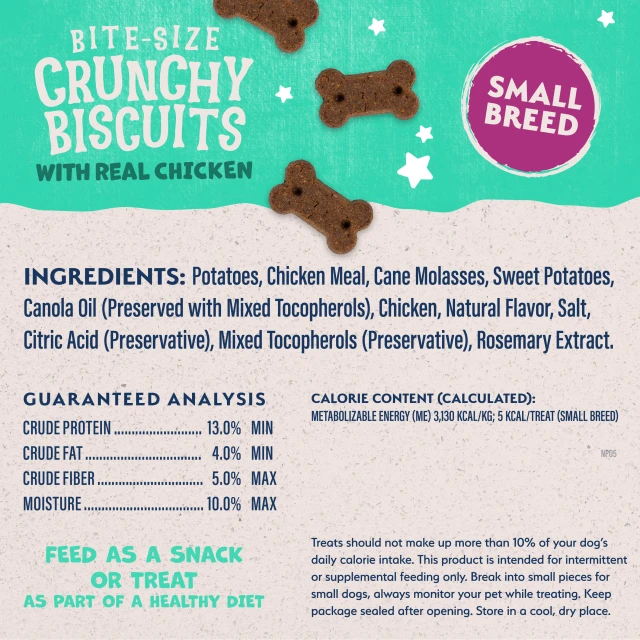 Natural Balance Chicken & Sweet Potato Sm Treat Dog 8 oz