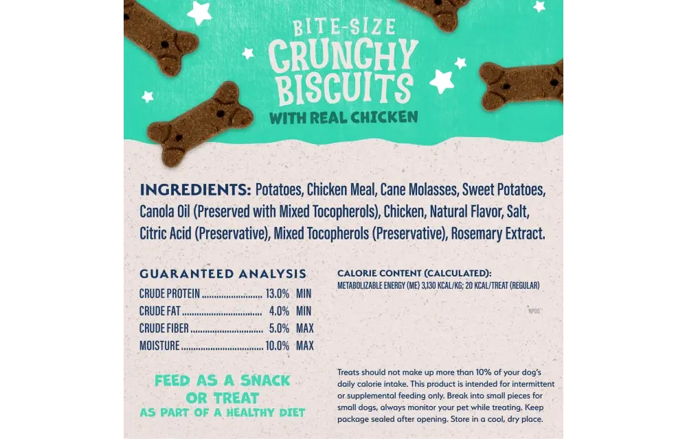 Natural Balance LID Chicken/SPotato Treats Dog 14 oz