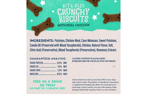 Natural Balance LID Chicken/SPotato Treats Dog 14 oz