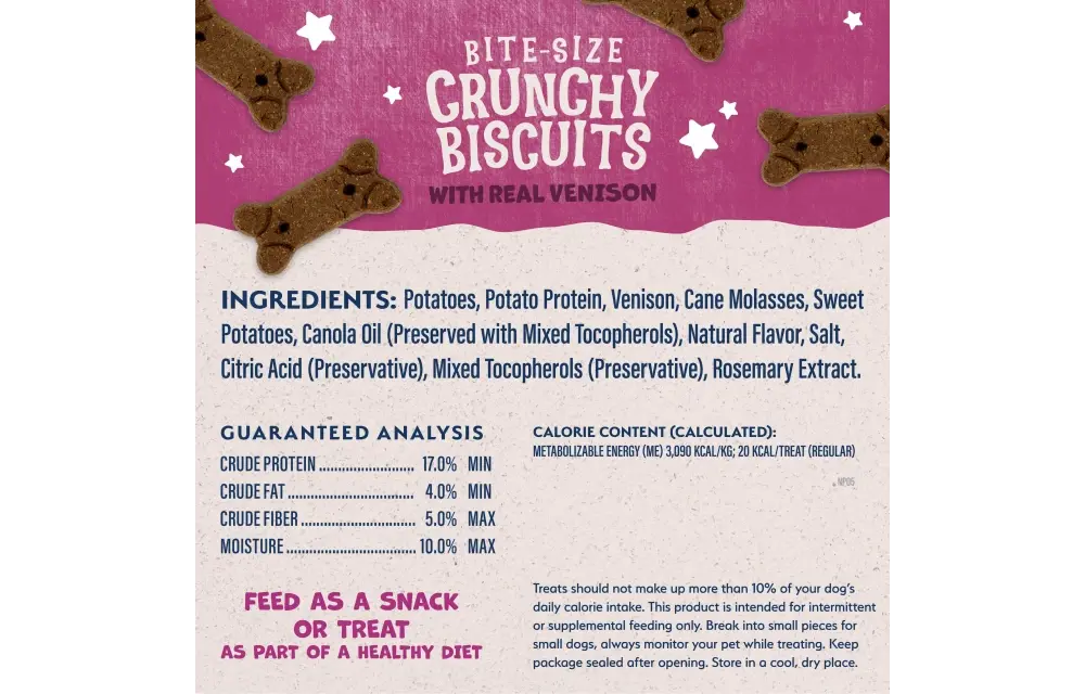 Natural Balance LID Venison & SwPotato Treat Dog 14 oz