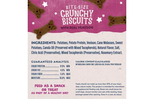 Natural Balance LID Venison & SwPotato Treat Dog 14 oz