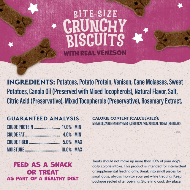 Natural Balance LID Venison & SwPotato Treat Dog 14 oz