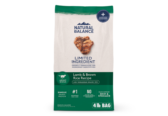 Natural Balance LID Lamb & Rice Dog 4 lb