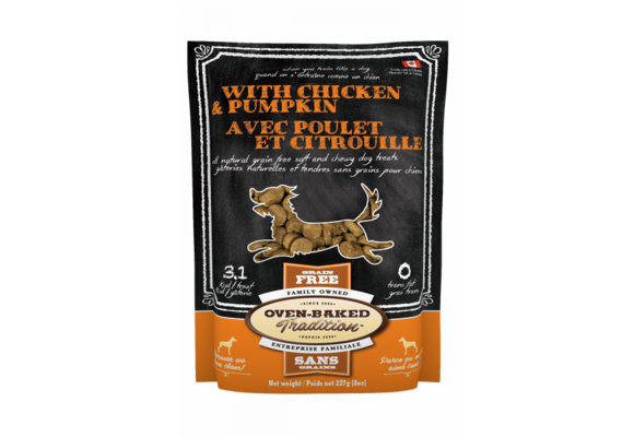 Oven-Baked Dog GF Treat Chicken Pumpkin 8 oz