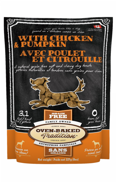 Oven-Baked  Dog GF Treat Chicken Pumpkin 8 oz