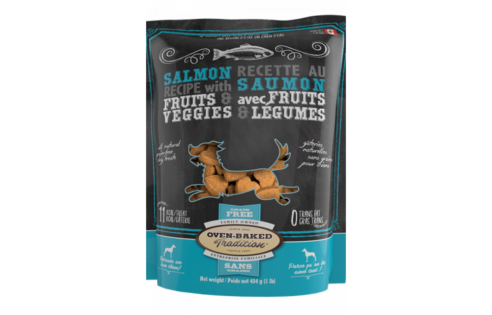 Oven-Baked Tradition Dog GF Treats Salmon 16 oz