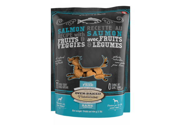 Oven-Baked Tradition Dog GF Treats Salmon 16 oz