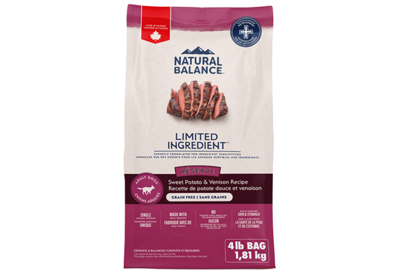 Natural Balance Dog LID Sweet Potato & Venison 4Lb