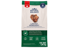 Natural Balance LID Lamb & Rice Dog 4 lb
