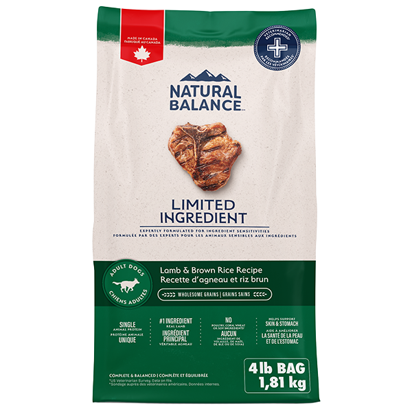 Natural Balance LID Lamb & Rice Dog 4 lb