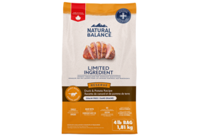 Natural Balance Dog LID Duck & Potato 4Lb