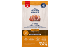 Natural Balance Dog LID Duck & Potato 22Lb