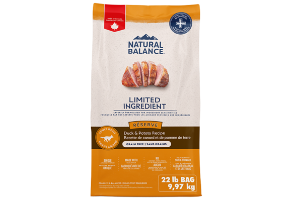 Natural Balance Dog LID Duck & Potato 22Lb