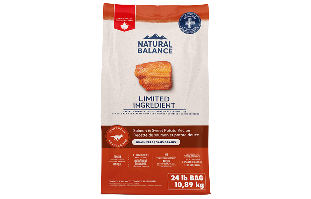 Natural Balance Dog LID Salmon & Sweet Potato 24Lb