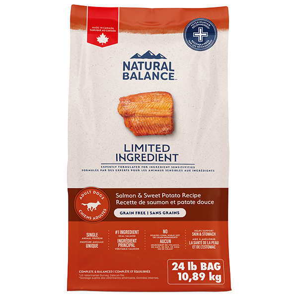 Natural Balance Dog LID Salmon & Sweet Potato 24Lb