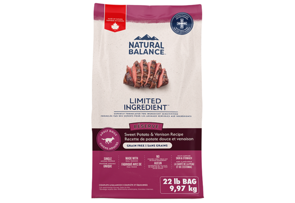 Natural Balance Venison & Sweet Potato Dog 22 lb