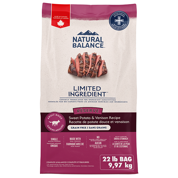 Natural Balance Venison & Sweet Potato Dog 22 lb